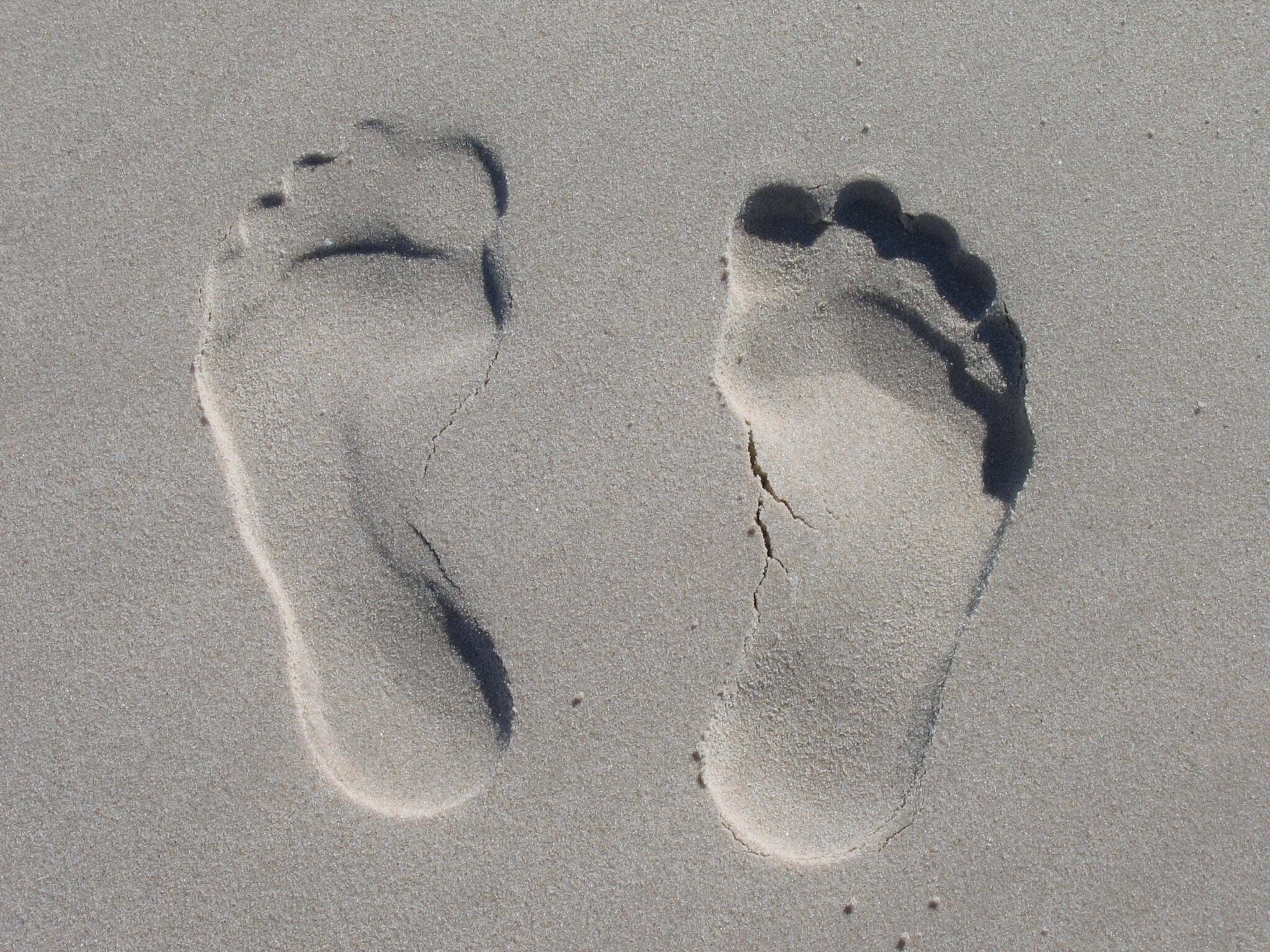 Fussabdrücke im Sand